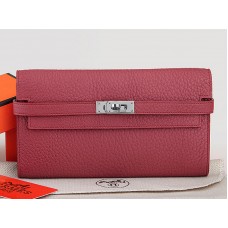 Hermes Dogon Togo Original Leather Kelly Long Portfair Plum