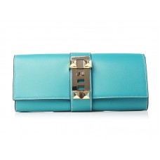Чанта Hermes Medor Turquoise