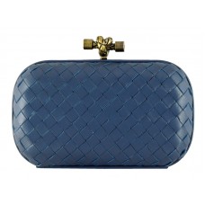 Bottega Veneta Absinthe Intrecciato Ayers Knot Blue