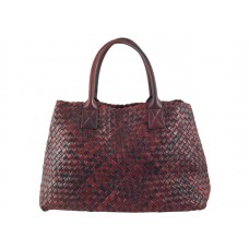 Bottega Veneta Barcelona Cabat червено и черно