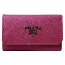 Държач за ключове Prada Saffiano 6 в ярко розово