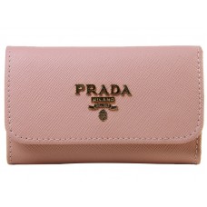 Държач за ключове Prada Saffiano 6, розов