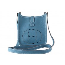 Чанта Hermes Evelyne PM Blue