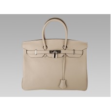 Hermes Birkin 35cm Togo кожена кремава чанта