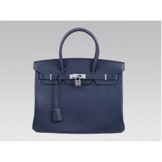 Hermes Birkin 35 см Togo Clemence Bleu Nuit