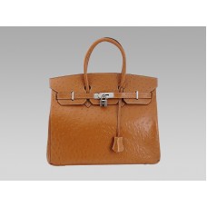 Hermes Birkin 35 см щраусово злато