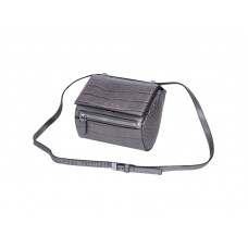 Givenchy мини чанта Pandora Box от крокодилска кожа, сива