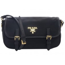 Черна чанта Prada Tessuto Bandoliera Crossbody