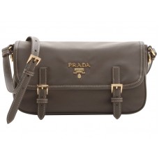 Чанта Prada Tessuto Bandoliera Crossbody Messenger Bag Grey