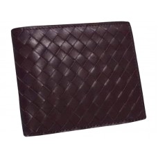 Двусгъваем портфейл Bottega Veneta в цвят Intrecciato Vn Burgundy