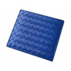 Двусгъваем портфейл Bottega Veneta в Intrecciato Vn Electric Blue