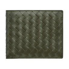 Двусгъваем портфейл Bottega Veneta в Pacific Intrecciato Vn Green