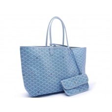 Goyard Saint Louis Tote Mm Светло синьо