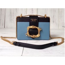 Чанта Prada Cahier синя