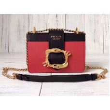 Чанта Prada Cahier червена