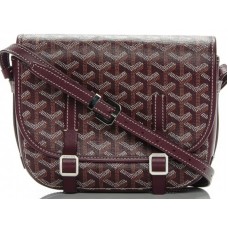 Чанта през рамо Goyard Chevron Belvedere Pm, бордо
