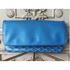 Goyard Goyardine Sainte Marie Soft Clutch Blue