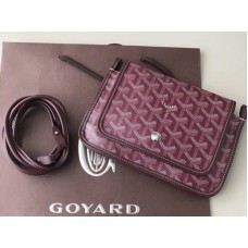 Goyard Портфейл Goyardine Plumet Crossbody Бордо
