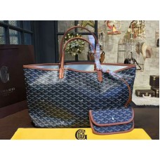 Goyard Goyardine Saint Louis Gm черен с кафява кожена тапицерия