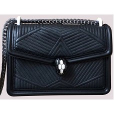 Чанта за рамо Bvlgari Serpenti Forever Black