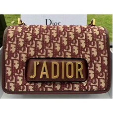 Dior J'Adior Flap Canvas Gold Hardware Bordo d10050301