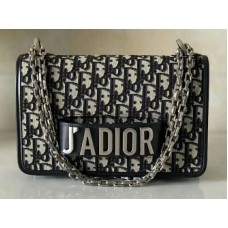 Dior J'Adior Flap Canvas, сребърен, черен, d10050302