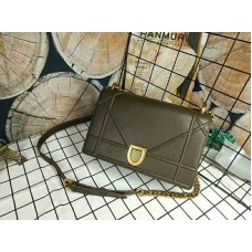 Чанта Dior Diorama от телешка кожа в златисто сиво d17713