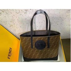 Чанта за пазаруване Fendi Fabric Ff, черна f041