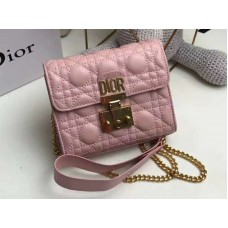 Dior Dioraddict Мини чанта от агнешка кожа розова