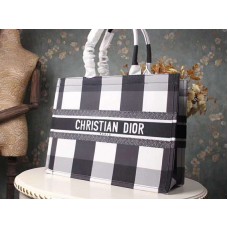 Чанта Dior Black White Plaid Tote