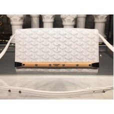 Клатч с каишка Goyard Monte Carlo, бял