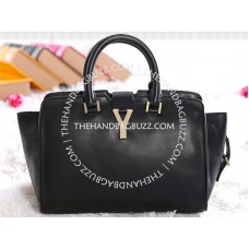 Чанта Yves Saint Laurent Cabas Chyc Original Leather Tote черна