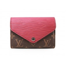 Компактен портфейл Louis Vuitton Monogram Marie-Lou в цвят фуксия