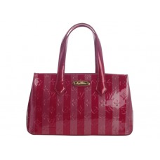 Чанта Louis Vuitton Monogram Stripes с лачена кожа Wilshire Bld Cherry
