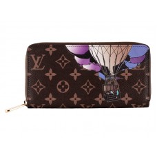 Louis Vuitton Monogram Zippy Illustre Носталгична рекламна щипка с цип, дълга