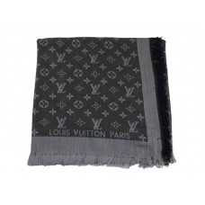 Шал Louis Vuitton Monogram Ikat в тъмносив цвят