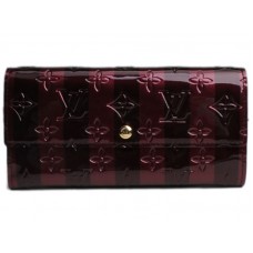 Портфейл Louis Vuitton Monogram Vernis Rayes Sarah, Amarante Ray