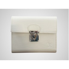 Кожен портфейл Louis Vuitton Epi Koala - цвят слонова кост