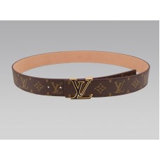 Колан Louis Vuitton Initial Monogram с черно-златна катарама