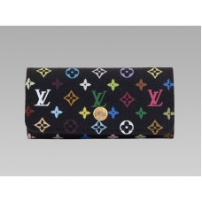Чанта Louis Vuitton Monogram Multicolore Black с 4 ключа, изработена от граната.