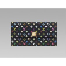 Louis Vuitton Monogram Multicolore Black Сара Портфейл Шам