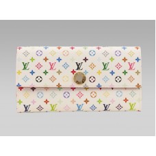 Портфейл Louis Vuitton Monogram Multicolour White Sarah Litchi