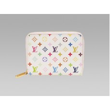 Портмоне Louis Vuitton Monogram Multicolore Zippy - бяло