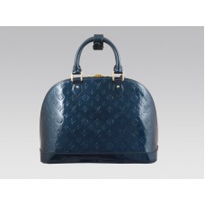 Чанта Louis Vuitton Monogram Vernis Alma Mm Midnight Blue