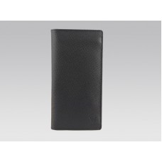 Кожен портфейл Louis Vuitton Taiga Brazza в сив цвят