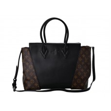 Чанта Louis Vuitton W Monogram & Leather PM Black