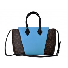 Чанта Louis Vuitton W Monogram & Leather PM Blue