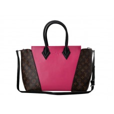 Чанта Louis Vuitton W Monogram & Leather PM Hot Pink