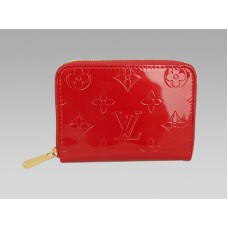 Портмоне за монети Louis Vuitton с монограм Vernis Zippy Pomme Damour