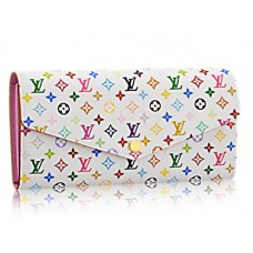 Портфейл Louis Vuitton Sarah в многоцветен цвят, бял